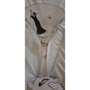 LOLITA Love My Martini "Glamour-tini" Hand Painted 10 oz Frosted Glass w/Recipe